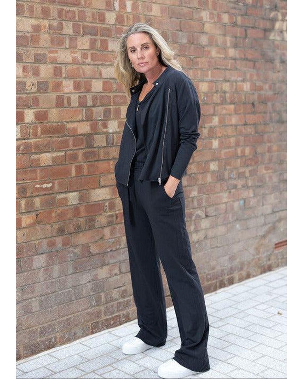 Weartwo London Black Enyo Biker Jacket, Charcoal