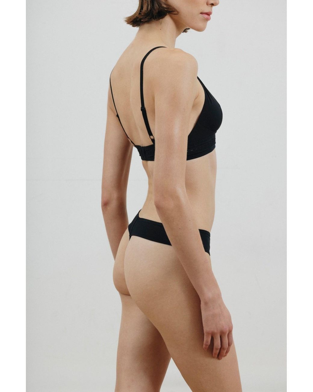 Verdant Intimates Black Modal Air Thong