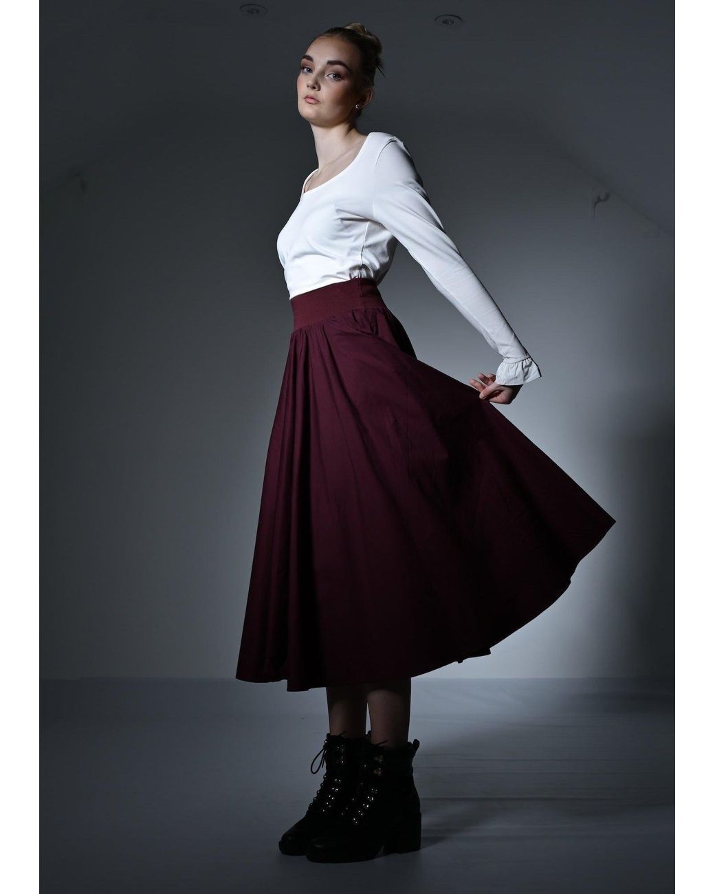 Frock Tales Purple Drury Lane Circle Skirt