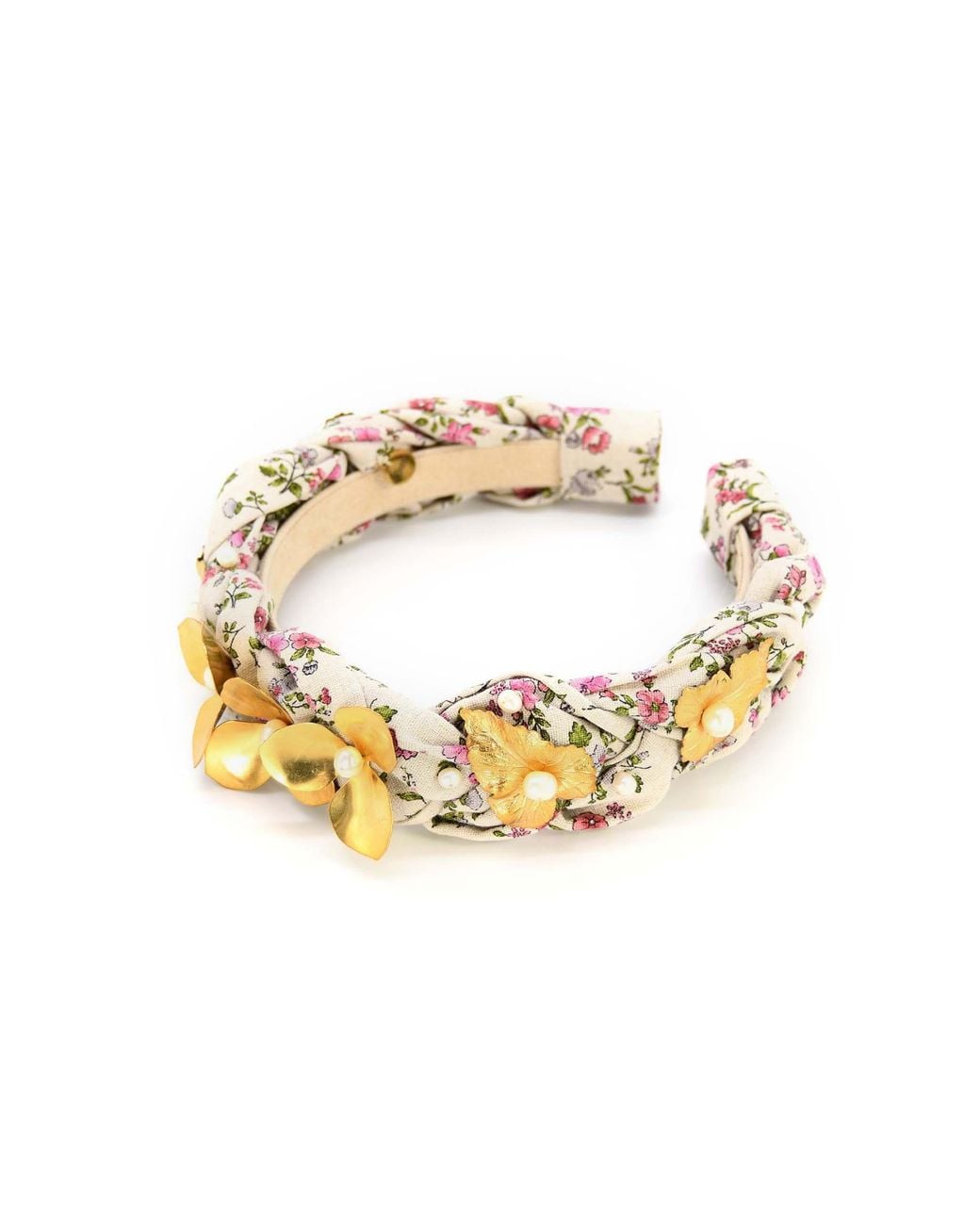 ADIBA Metallic Neutrals Cherry Blossom Handmade Headband