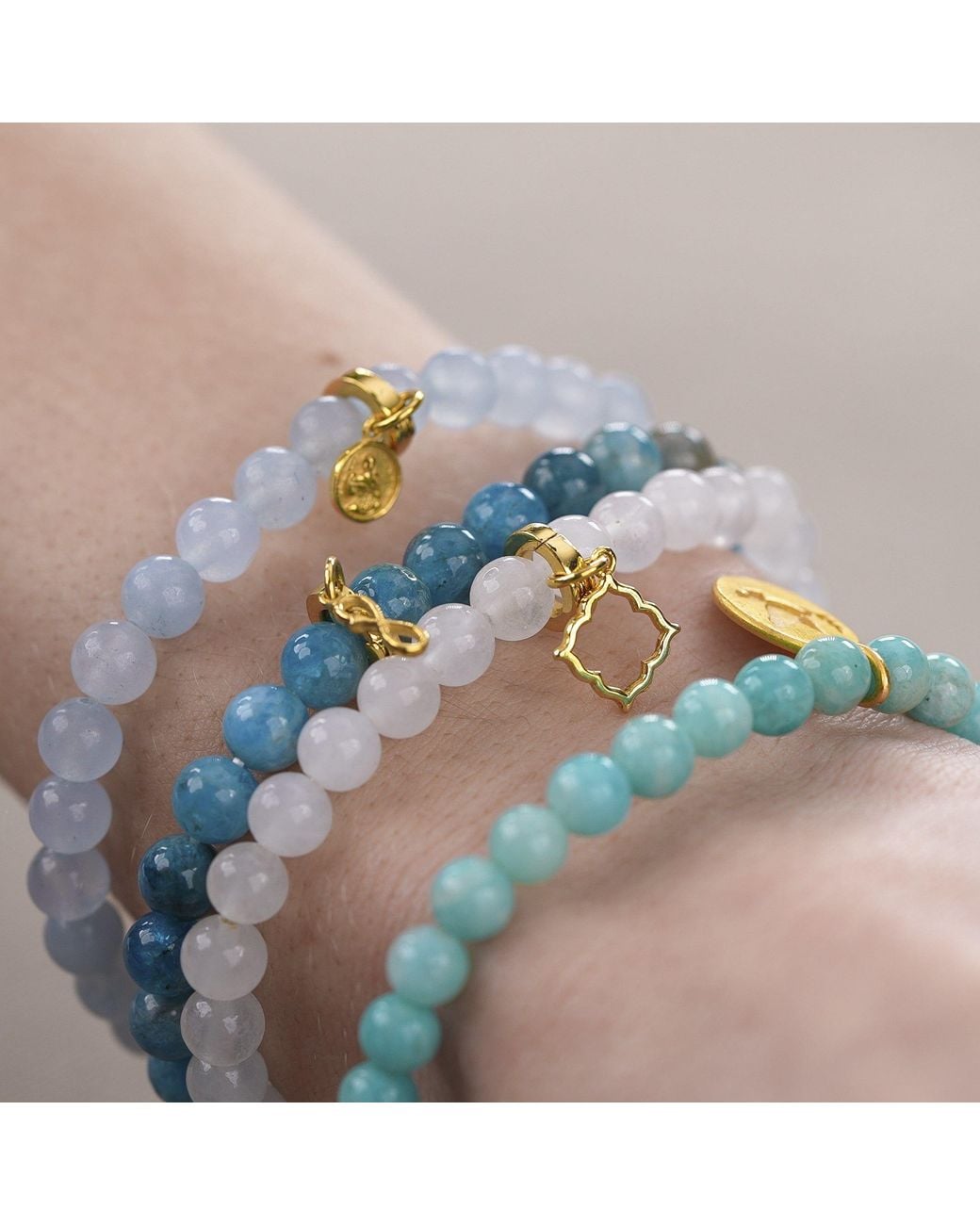 With Love Darling Metallic Chalcedony Bracelet