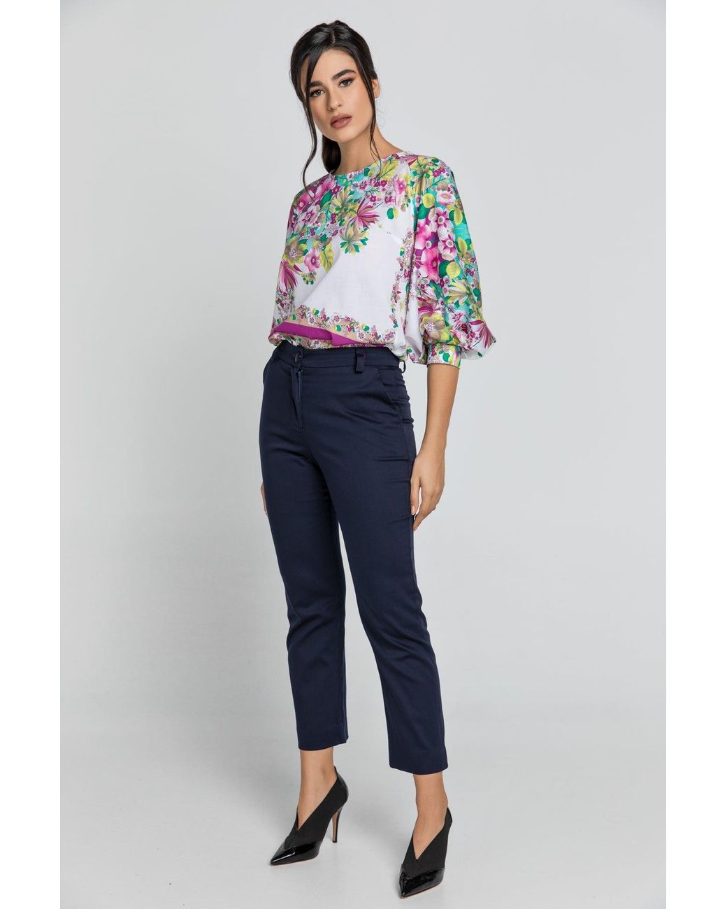 Conquista Blue Dark Gabardine Pants