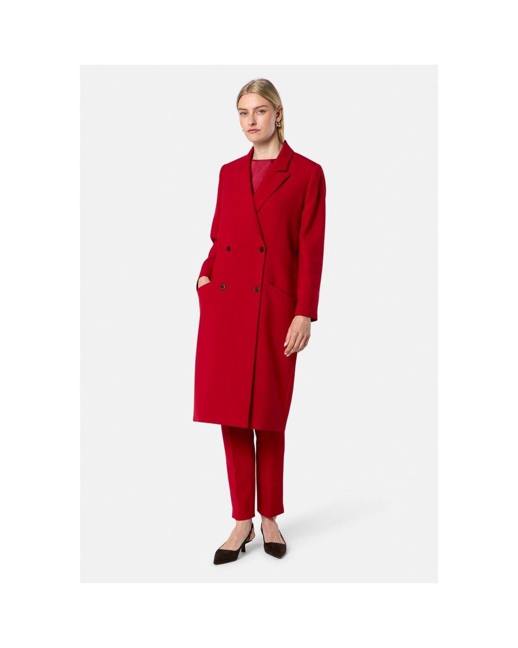 Helen Mcalinden Red Victoria Ruby Coat