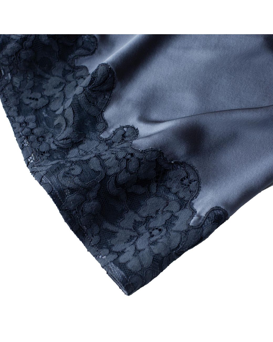23Rd August . Blue Infatuated Silk Mini Skirt