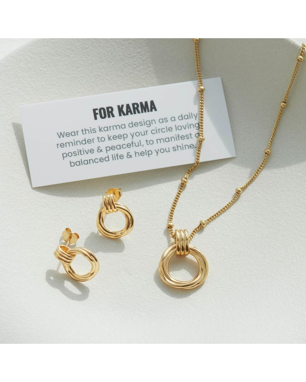 Muru Metallic Karma Studs