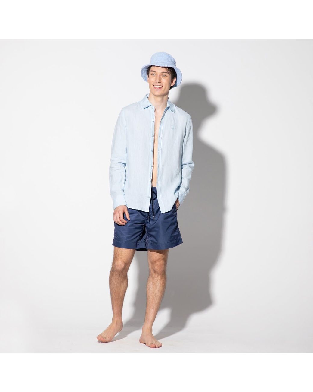 Maison Tangerine Blue Deep Swim Shorts for men