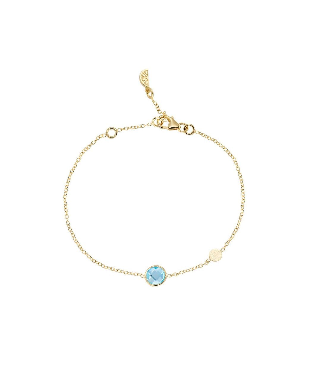 Auree Jewellery Metallic Salina Topaz & Disc Bracelet