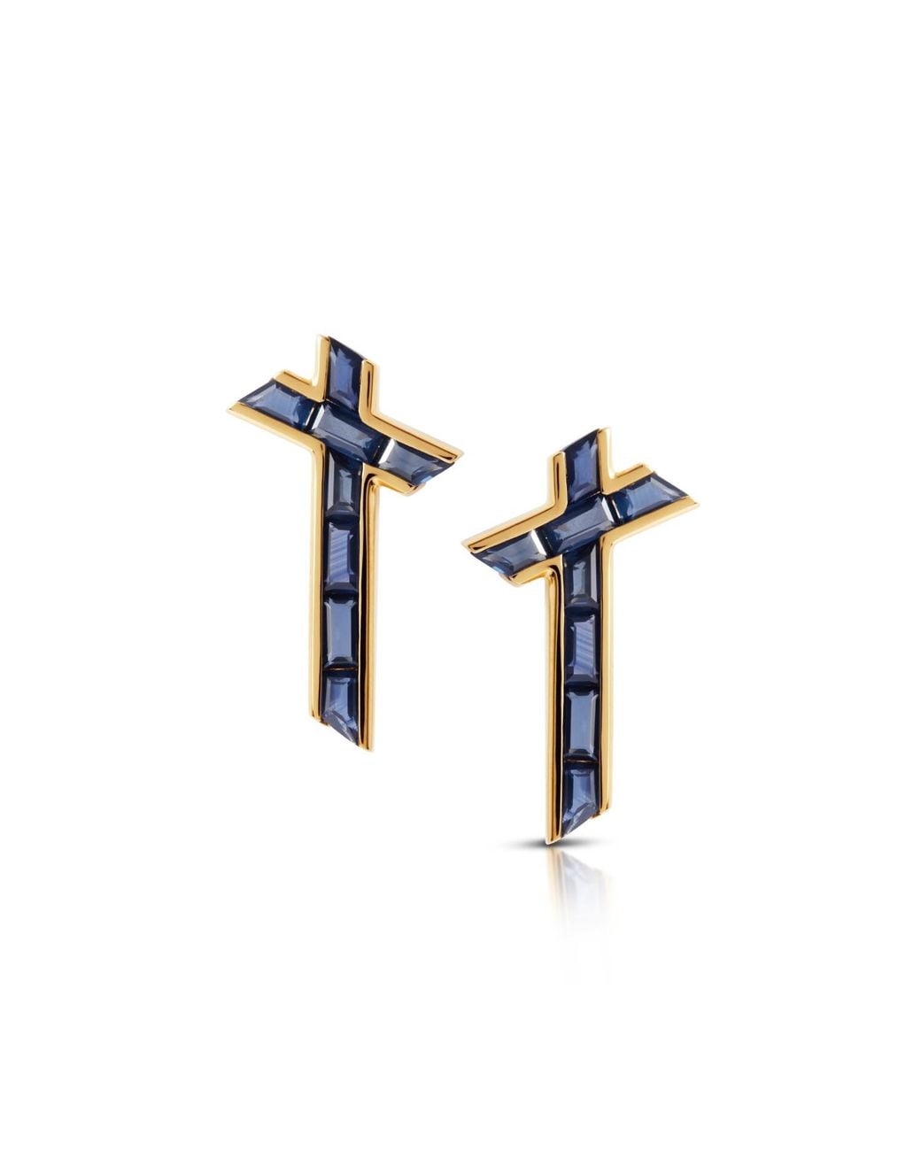 Kasun Blue Lucky Star Earrings