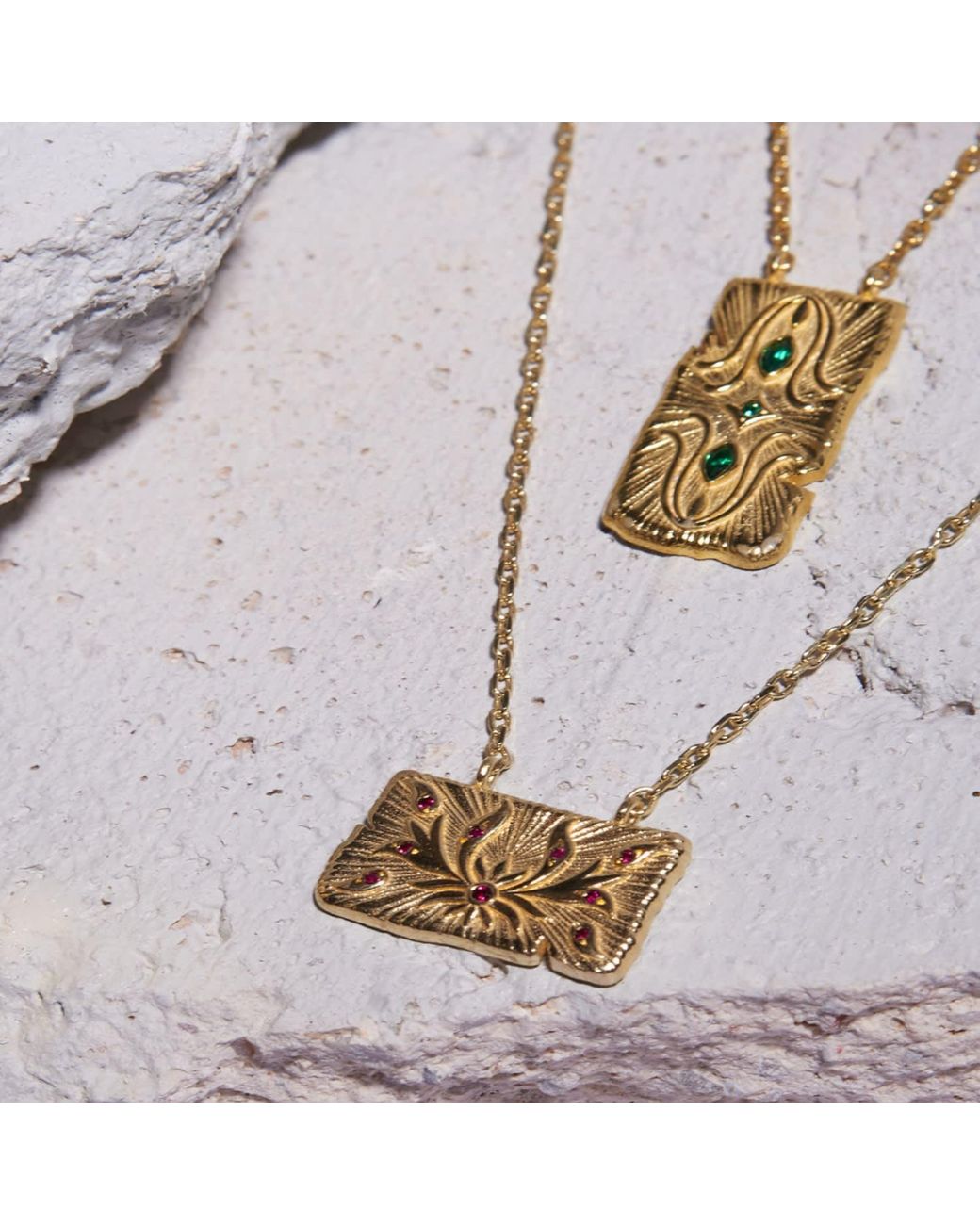 Myrto Katramadou Jewellery Metallic Lotus Necklace-Plated