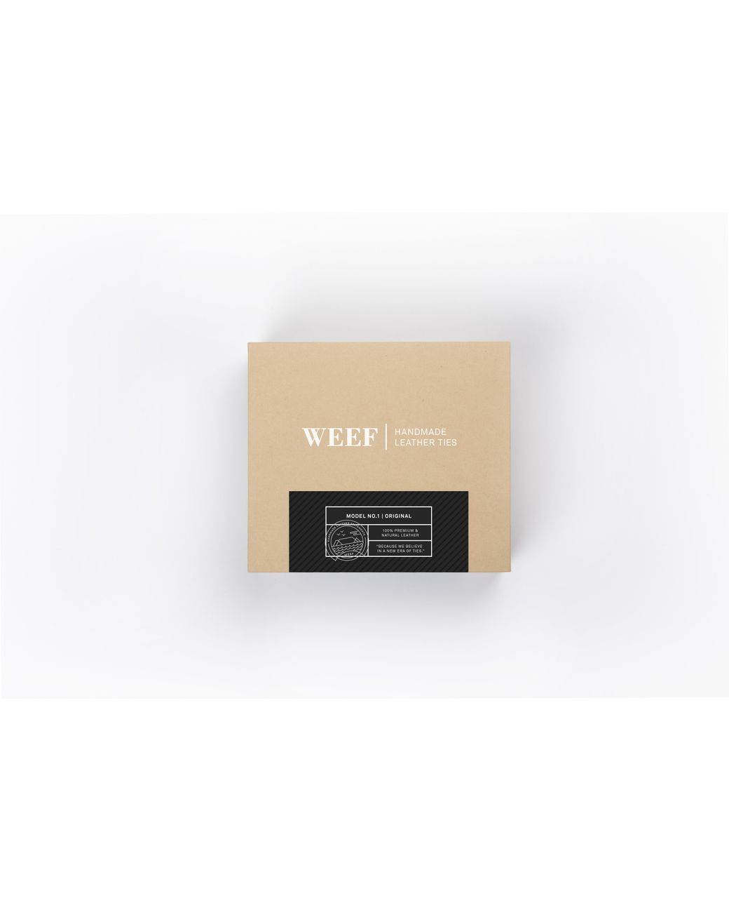 Ware Collective Black Weef Leather Tie for men