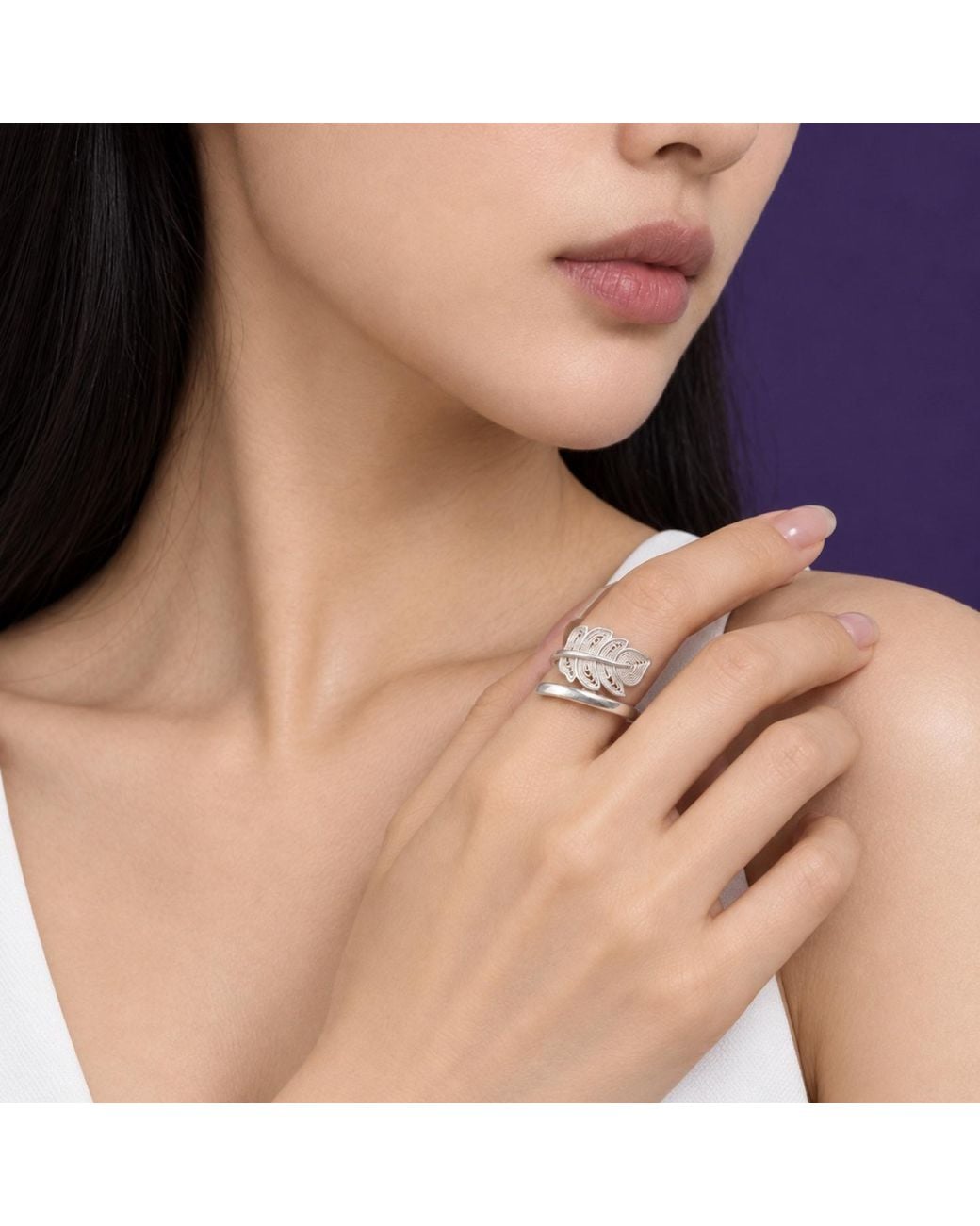 Yieon White New Life Fine Filigree Ring