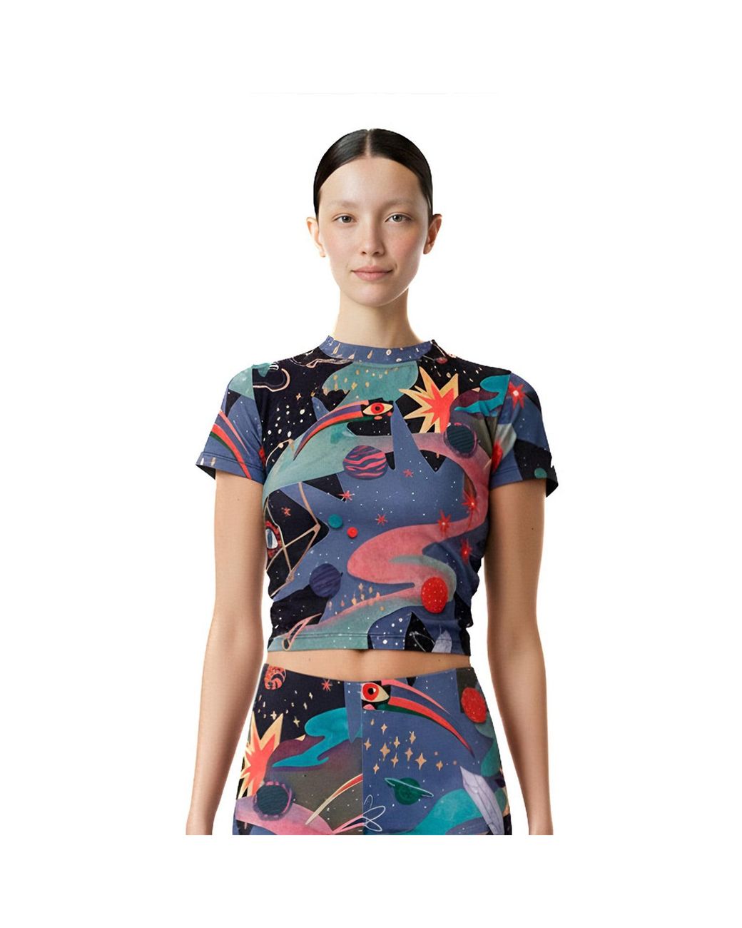 Pitaya Yoga Blue Door Of The Cosmos T-Shirt