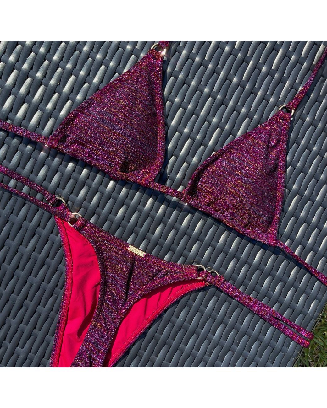 Enez Swim Purple Mira Top