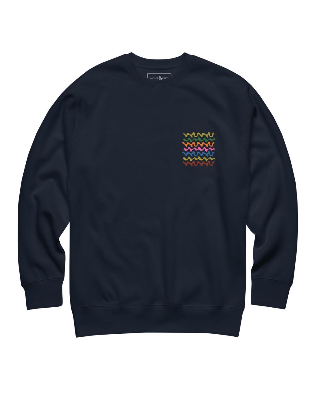Anchor and Crew Blue Out Of Office Passenger Organic Cotton Sweatshirt for men