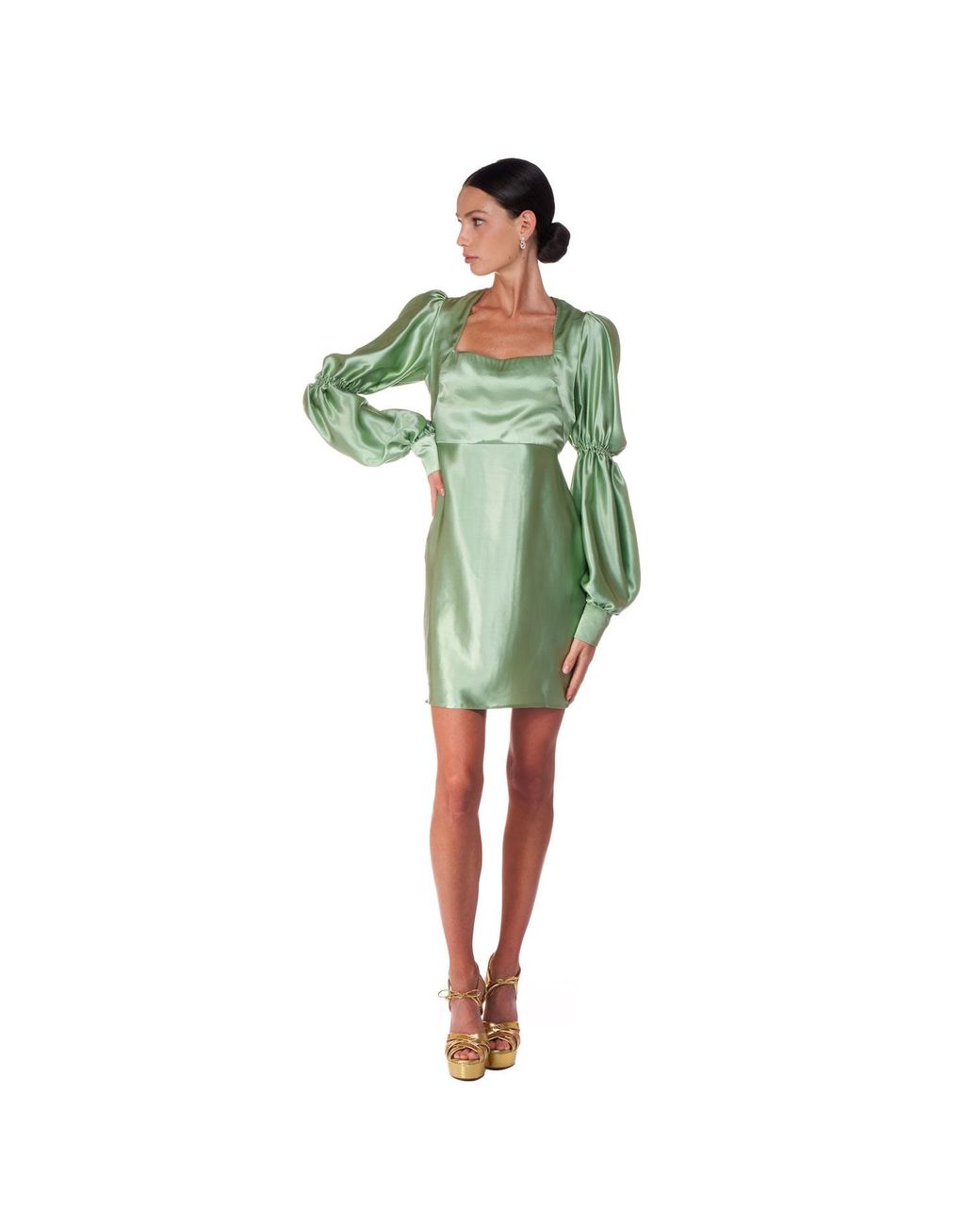 Sofia Tsereteli Green Short Light Dress