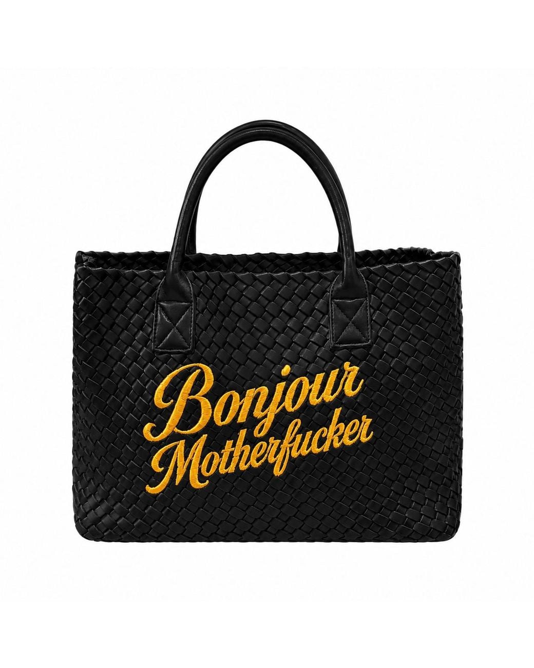 Lilly Loves Black Bonjour Motherfucker Bag
