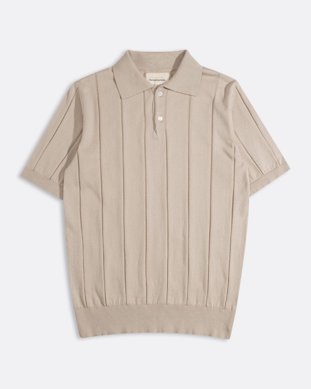 Far Afield Natural Neutrals Jacobs Knit Polo for men