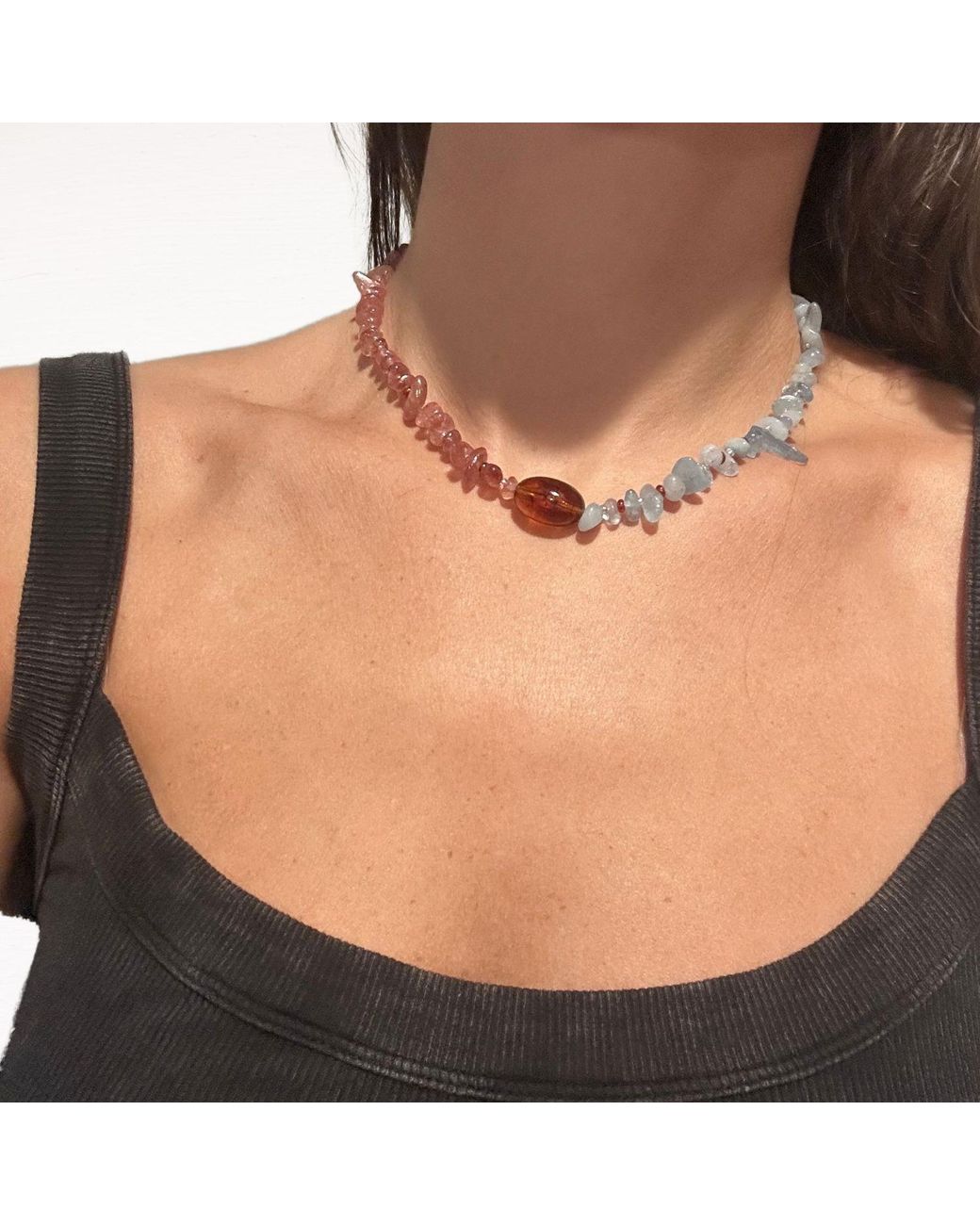 Skinny Mutt Metallic Berry Odd Necklace