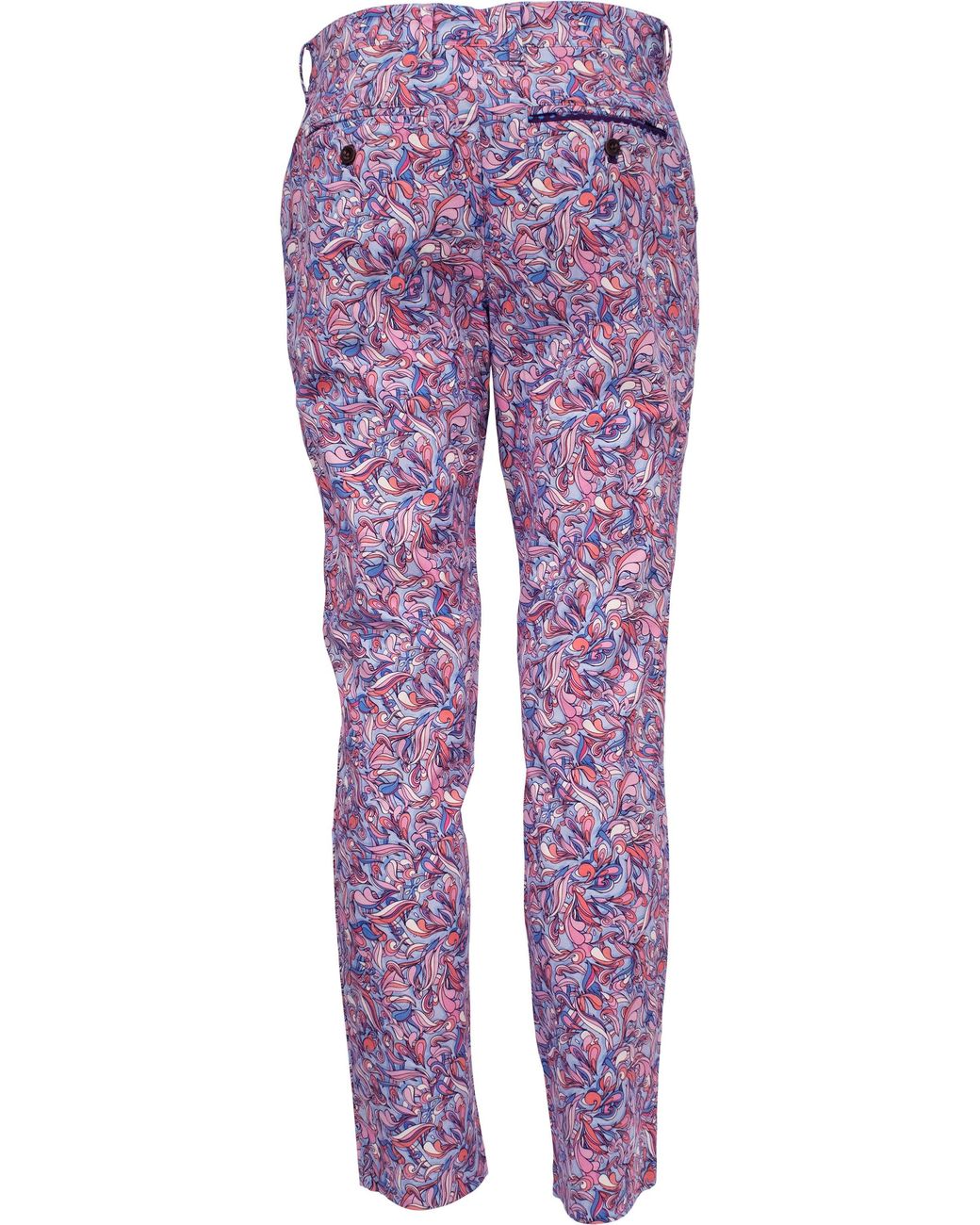Lords of Harlech Purple Charles Paisley Layers Pant for men