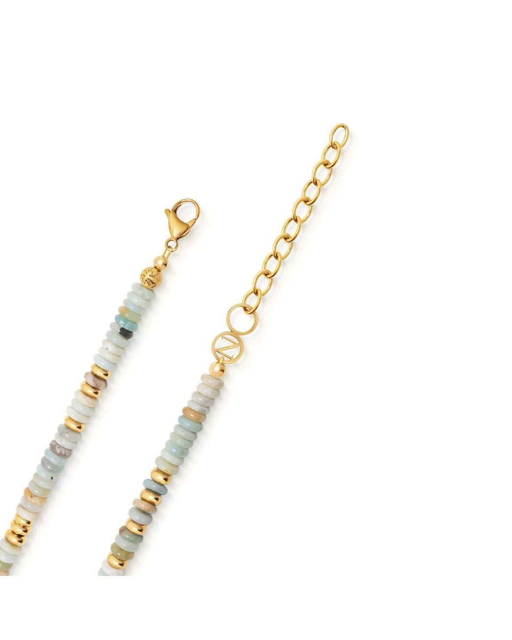 Nialaya Metallic Ocean Mosaic Gemstone Choker