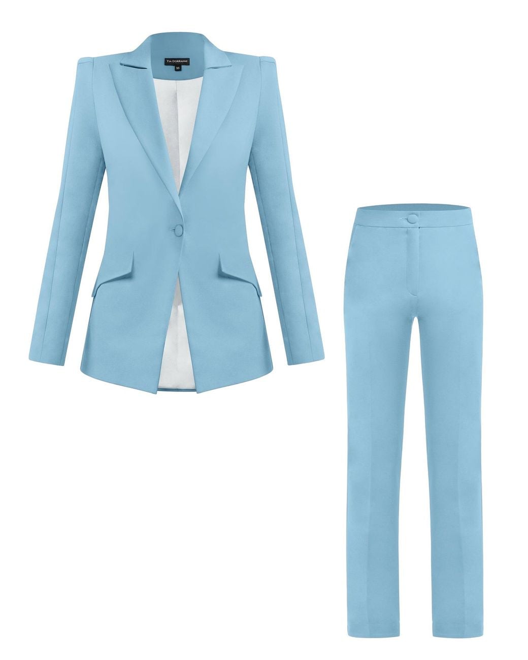Tia Dorraine Blue Illusion Classic Tailored Suit