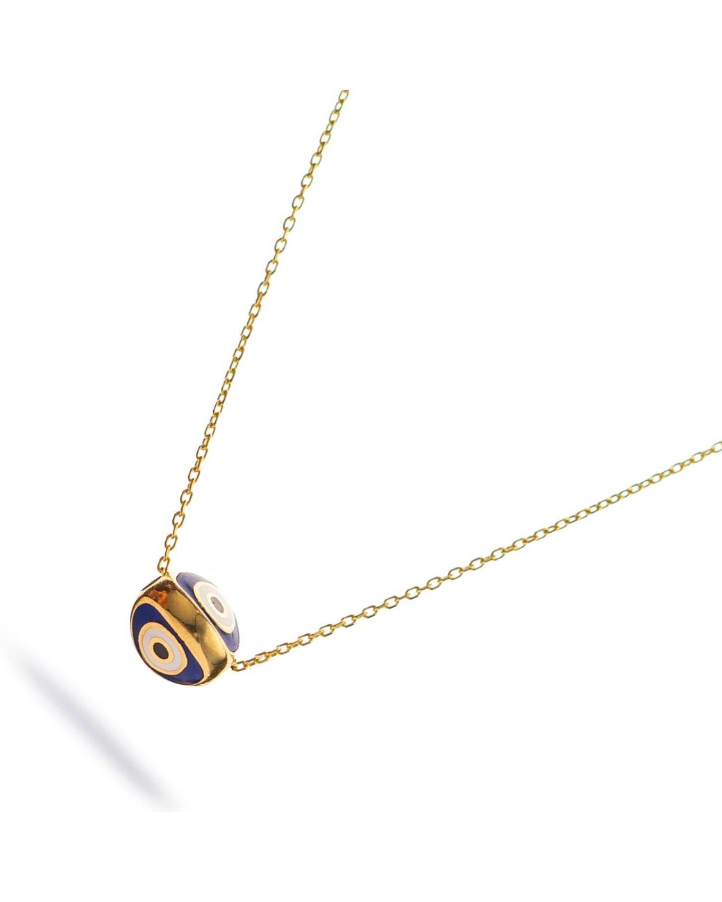 Ebru Jewelry Metallic Guardian Evil Eye Minimalist Necklace