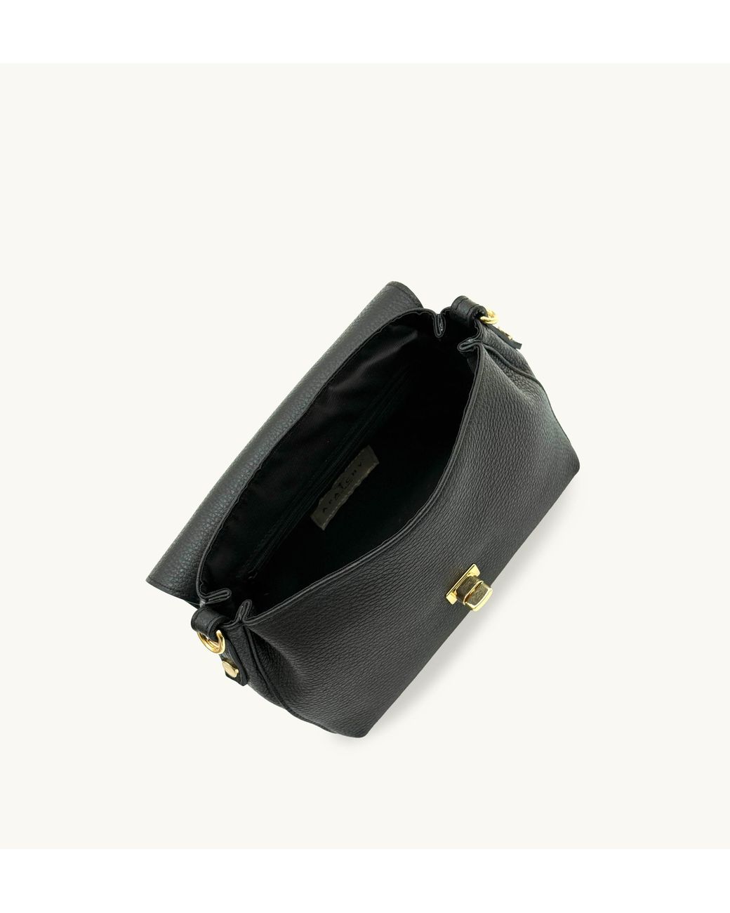 Apatchy London Black The Maisie Midi Leather Bag