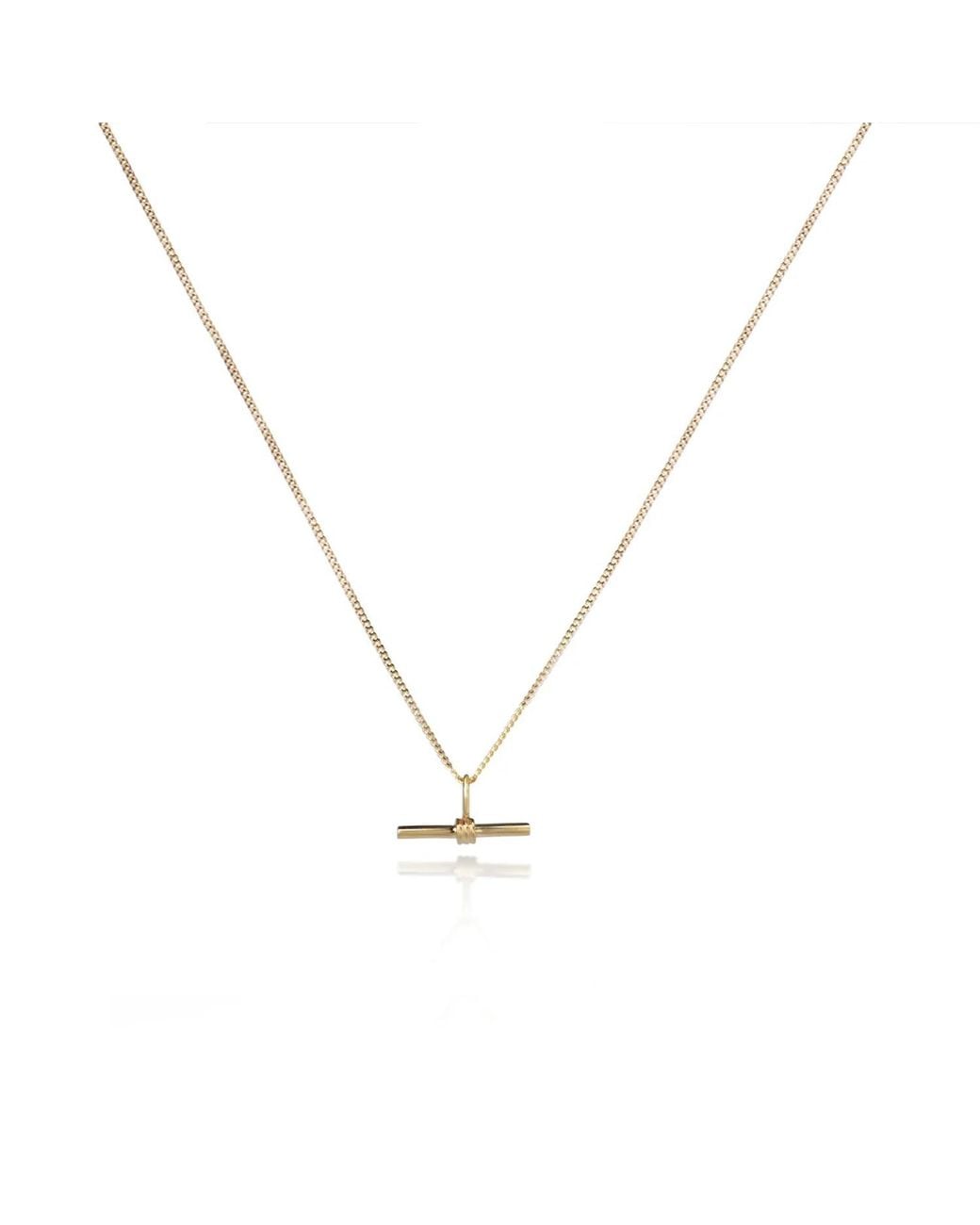 The Jewellery Store London Metallic The Equilibrium Bar Charm Necklace