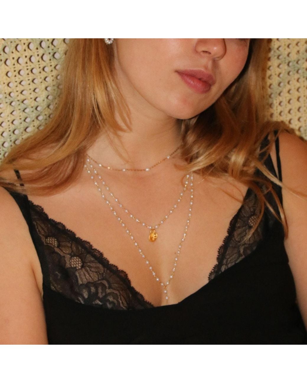 Iris London Metallic Mini Mala Necklace