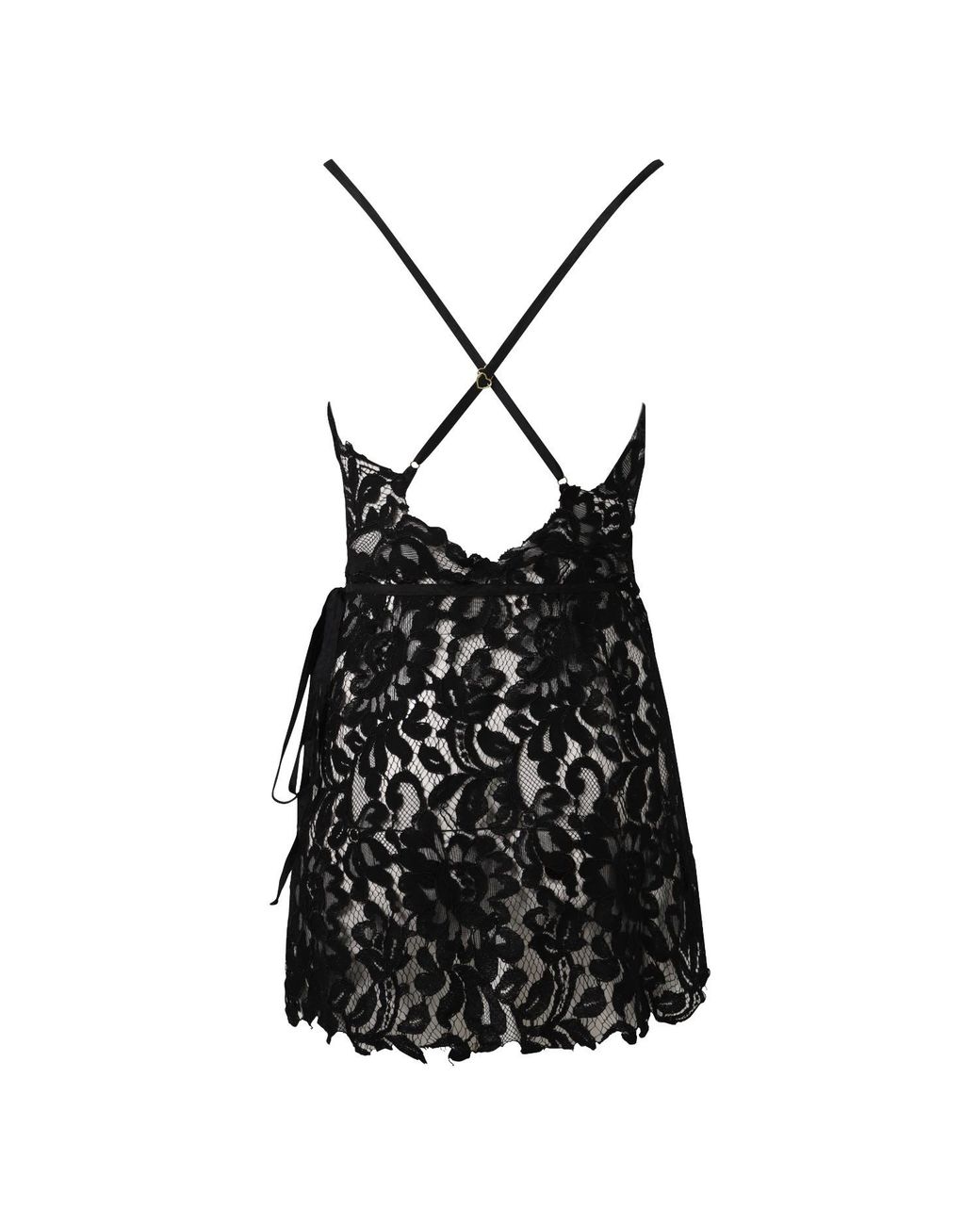 Belle -et-BonBon Black Festival Party Dress Valentina Noir Lace Wrap