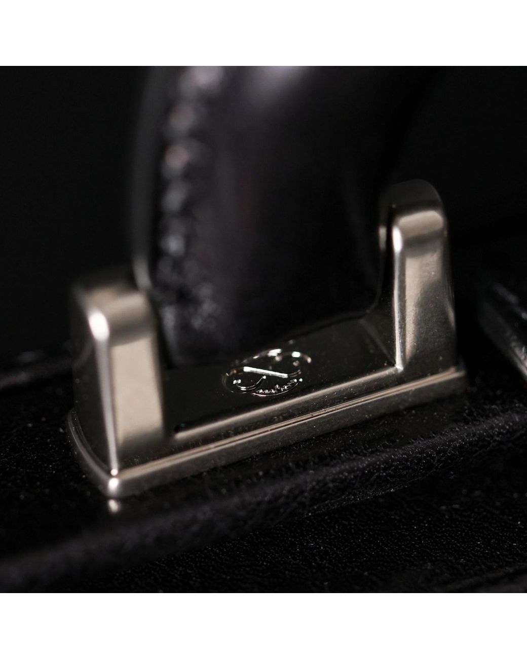 Time Resistance Black Large Leather Briefcase for men