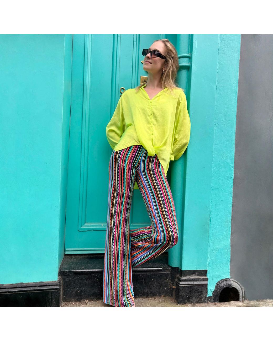 Beatrice von Tresckow Yellow Lime Fritzi Oversized Shirt