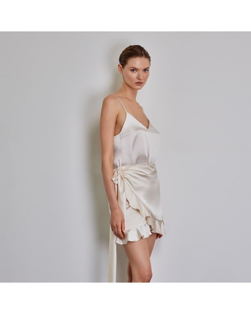 Anse Victorin Natural Lisa Silk Skirt