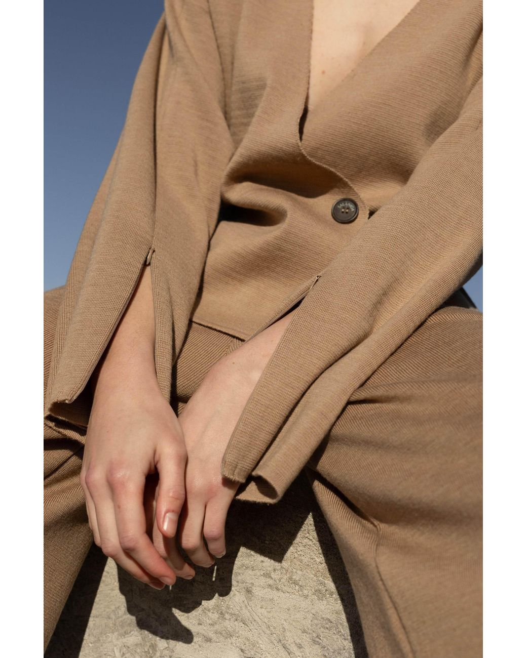 SALANIDA Natural Galante Knitted 100% Merino Blazer