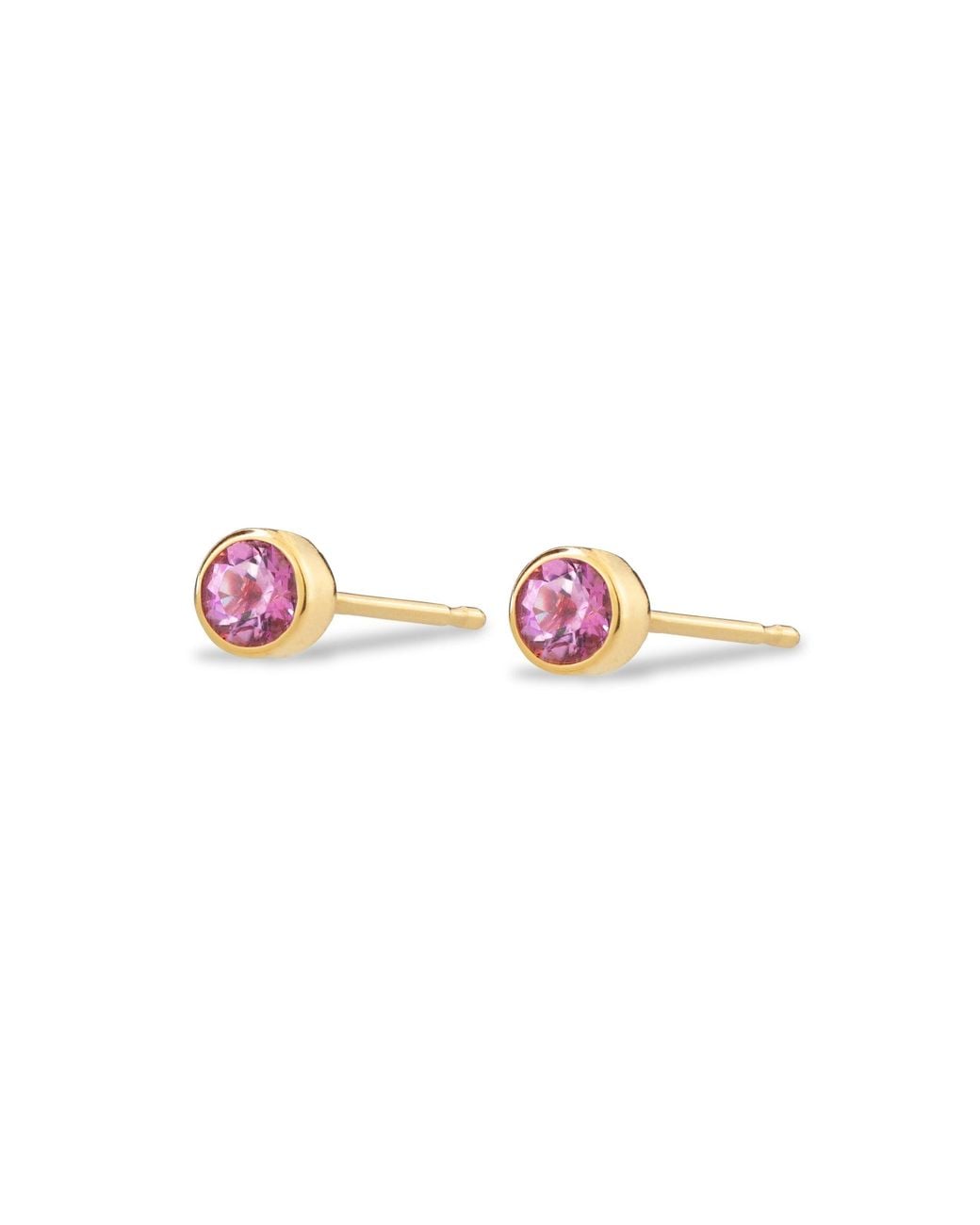 Maya Brenner Pink Birthstone Stud