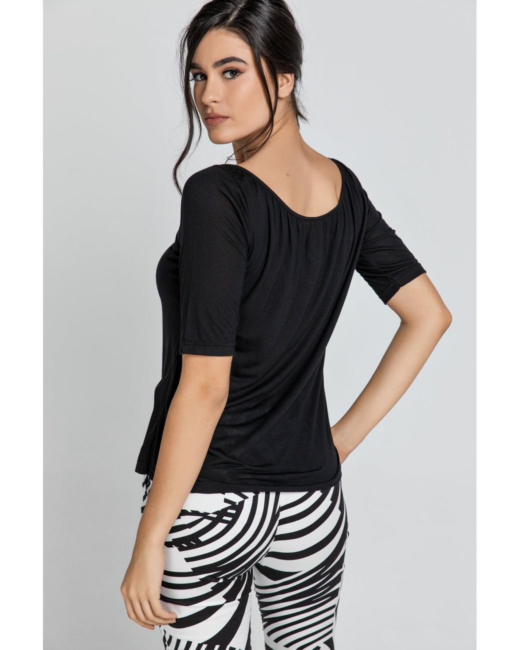 Conquista Blue Short Sleeve Top
