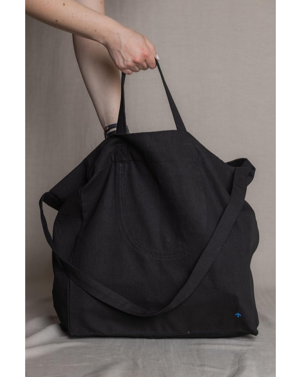 Reet Aus Black Denim Bag