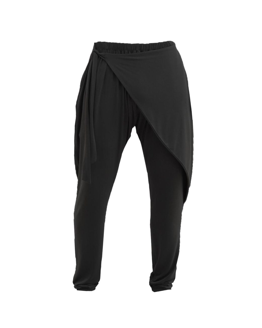 carlton jones Black Bamboo Wrap Pant Homme for men