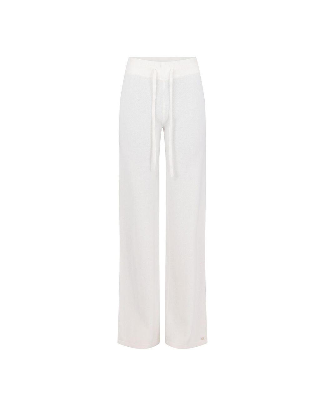 tirillm White Andrea Merino Wool Loose Fitted Trouser- Off