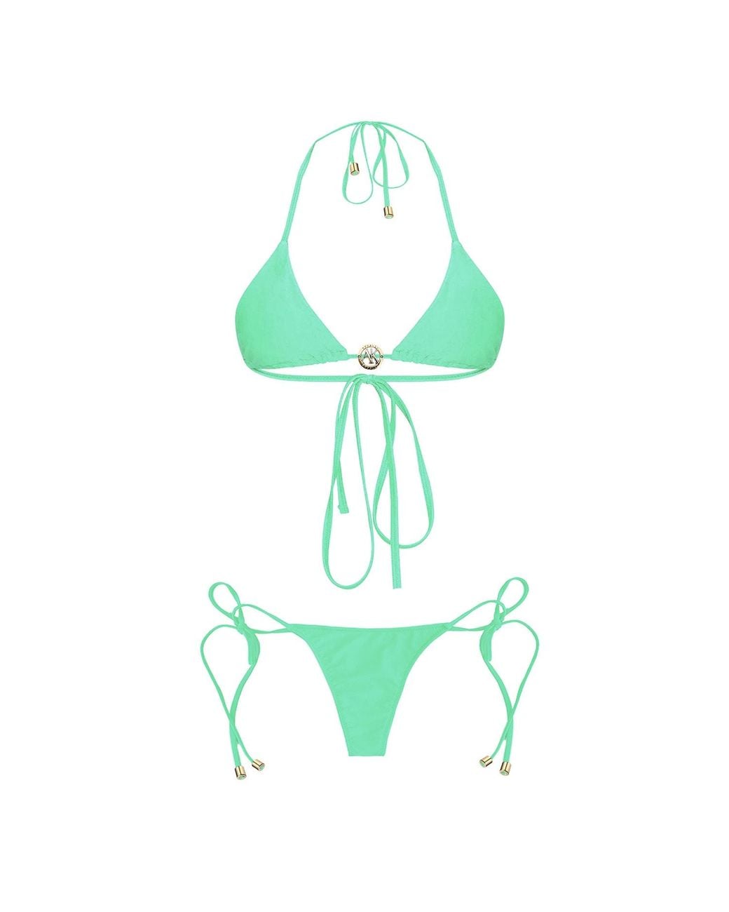 Ak Royalty Resortwear Green Pamela Bikini Mint