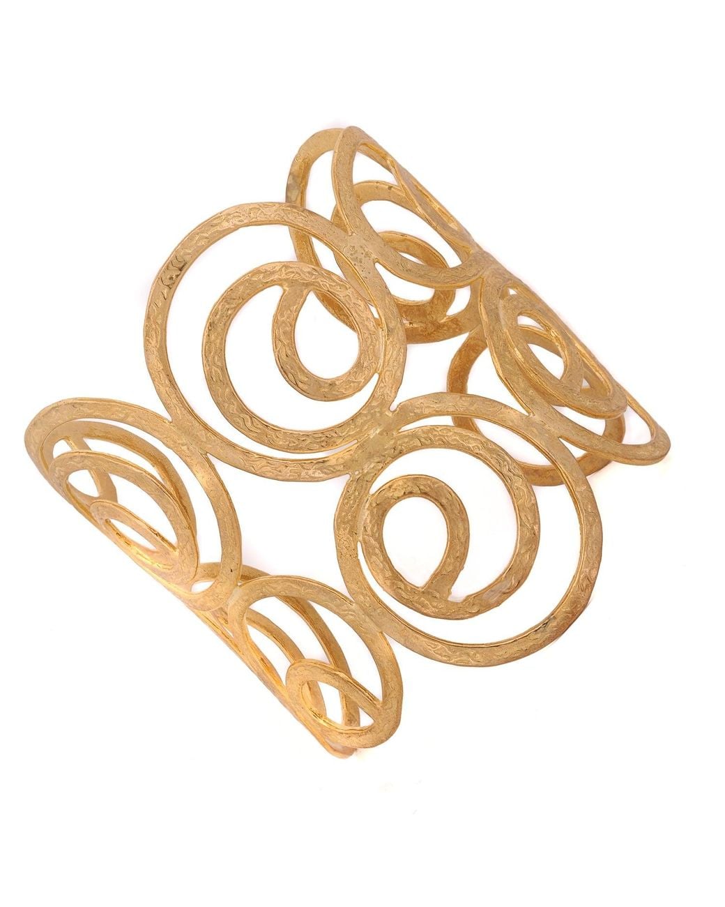 Ebru Jewelry Metallic Cleopatra En Chunky Cuff Bracelet