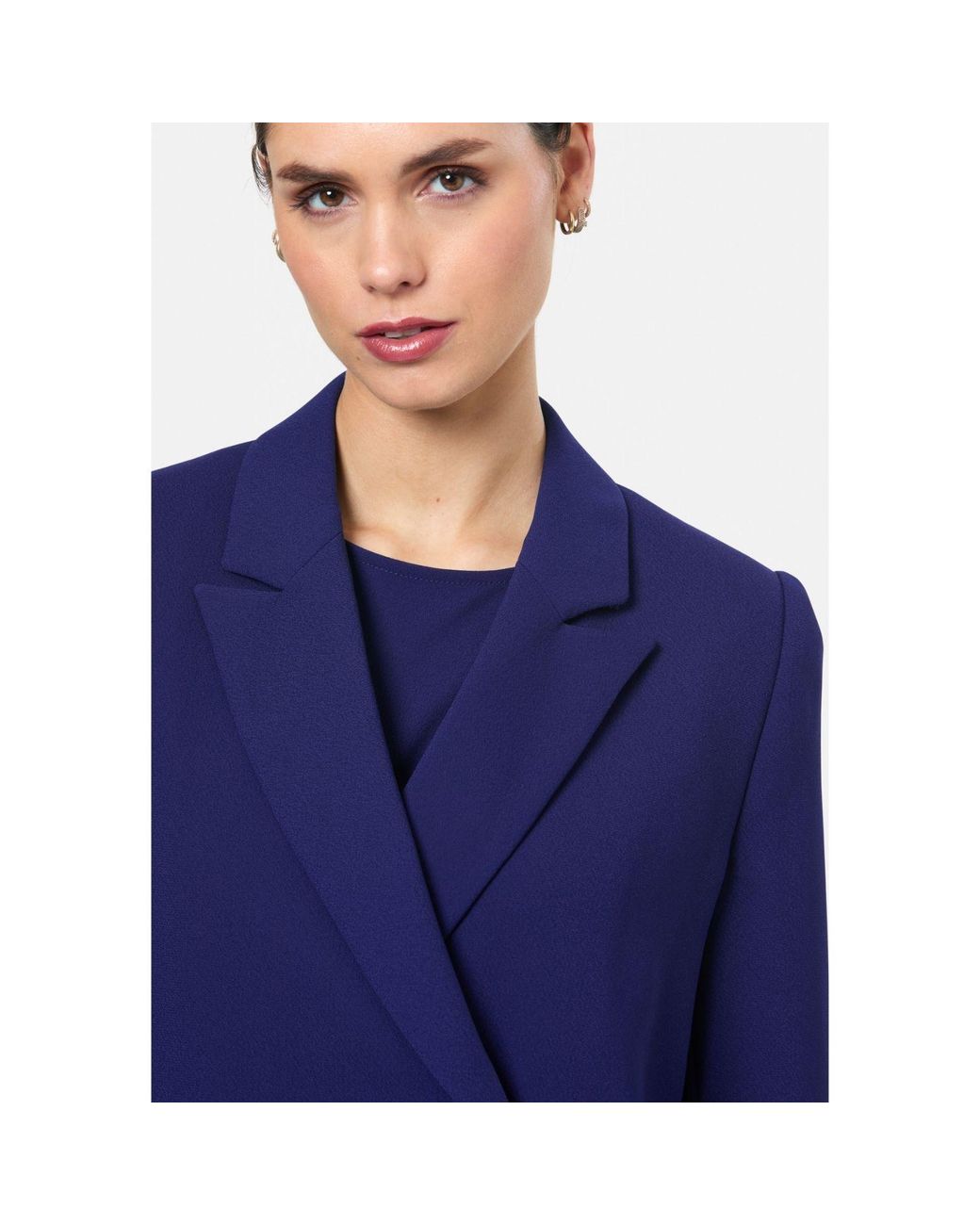 Helen Mcalinden Blue Victoria Ink Coat