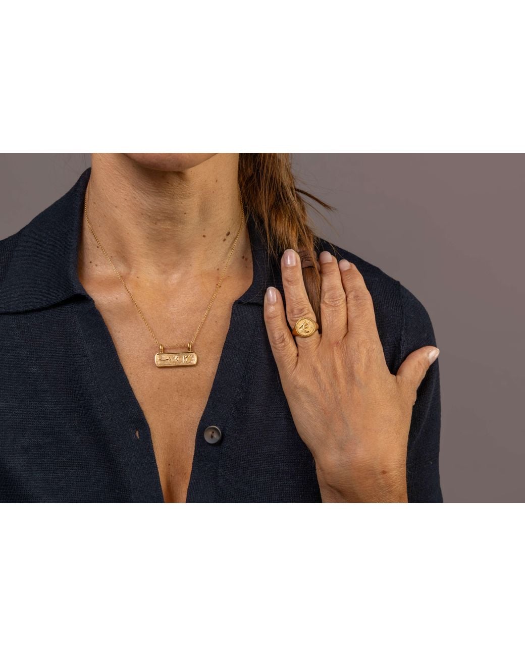 Claire Hill Designs Metallic Rebel Signet Ring