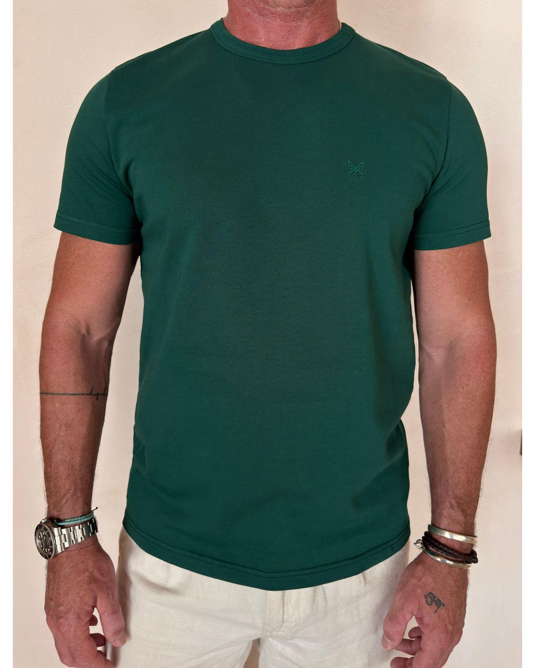 Bdxy Studio Green The Base T-Shirt Botanic for men