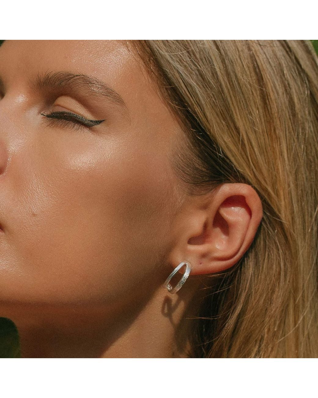 Charlotte's Web Jewellery Metallic Nature Gratitude Hoop Earrings