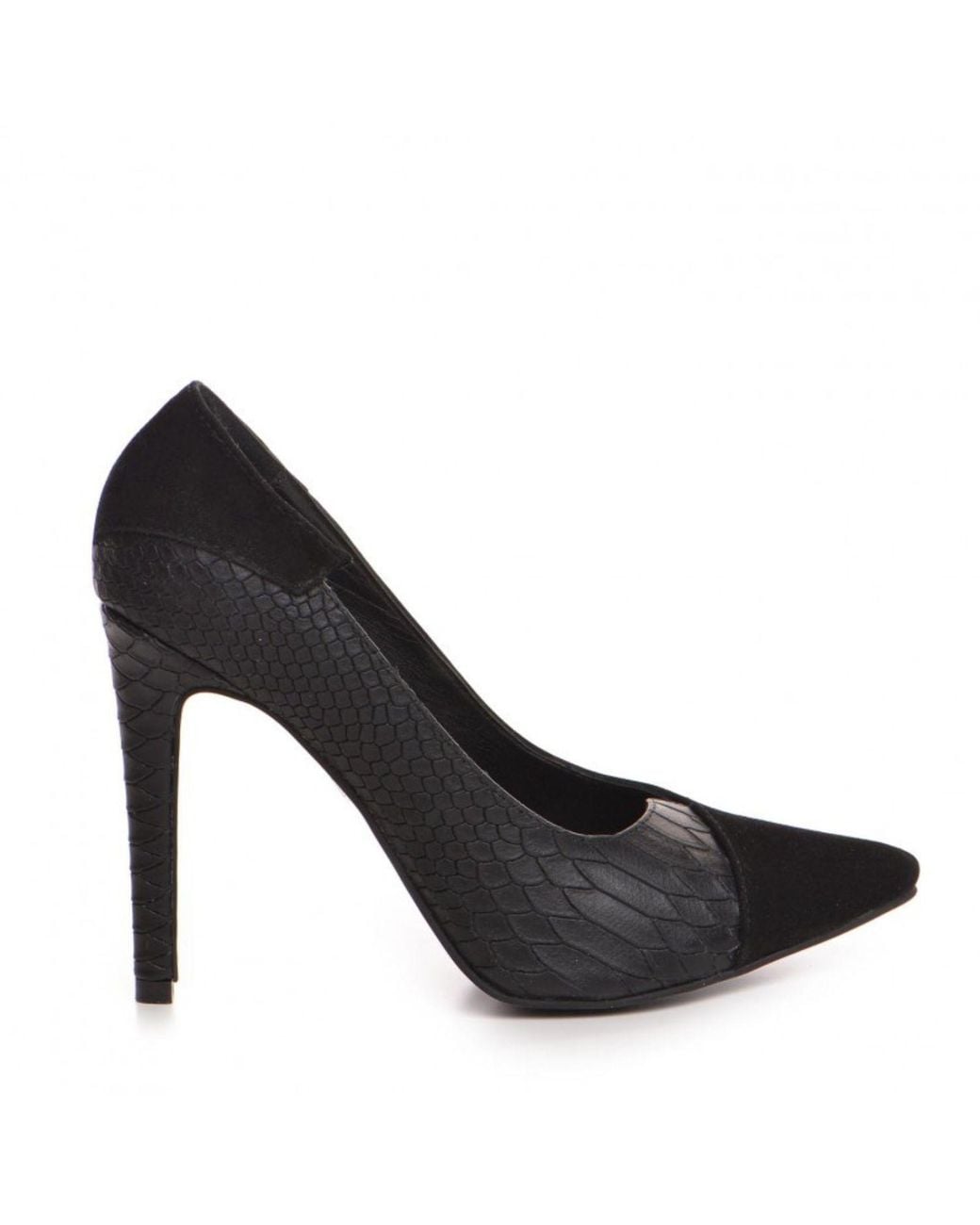 The 5Th Element Black Selma Print & Suede Stiletto Pumps