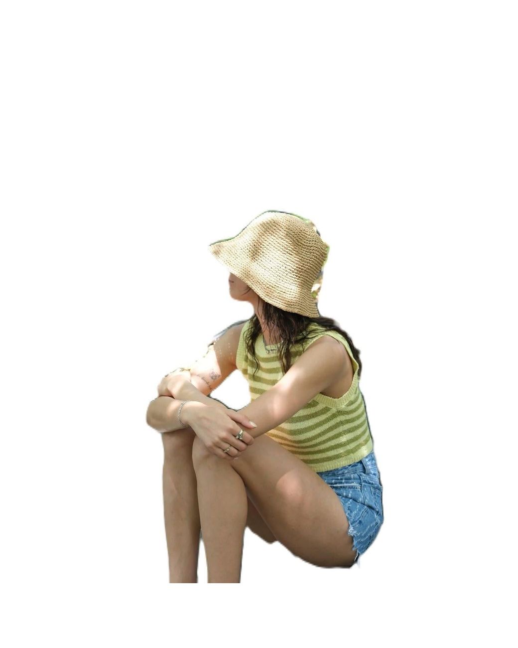 Springmoonatelier Natural Neutrals Raffia Hat