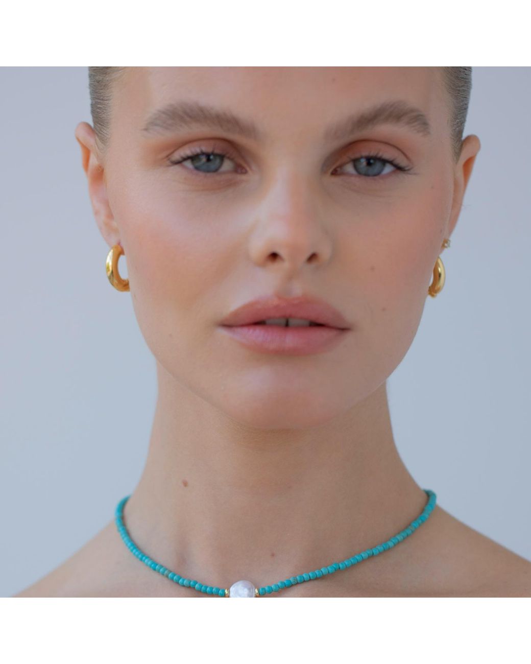 Arctic Fox & Co. Metallic Amara Half Twist Hoop Earrings
