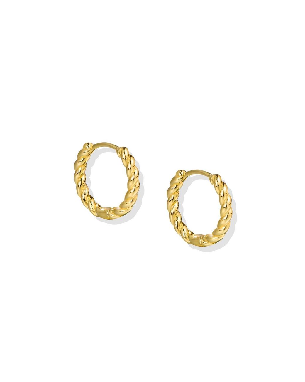 Lait & Lune Metallic Ilana Hoop Pearl Earrings