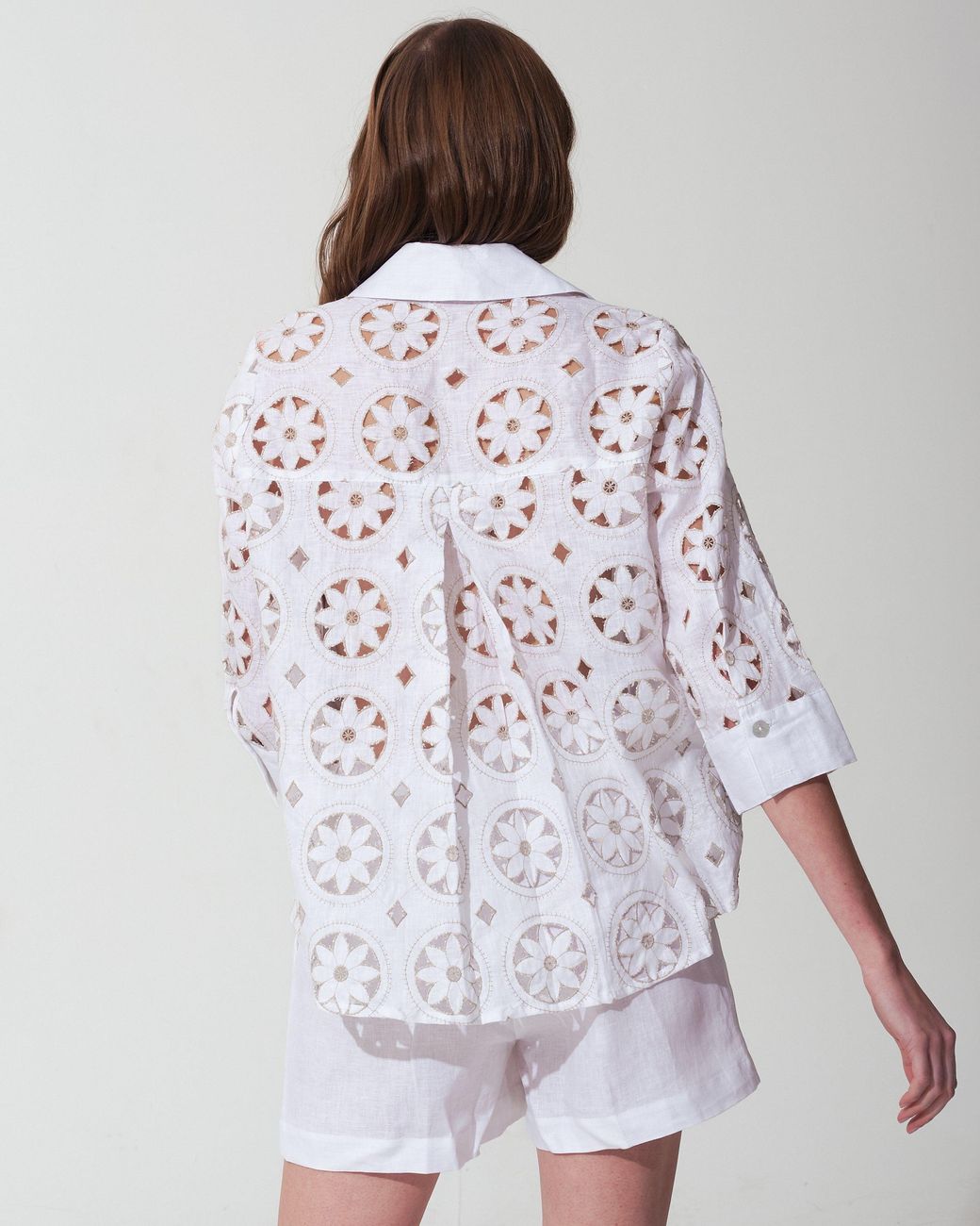 MARICEL White Aura Shorts